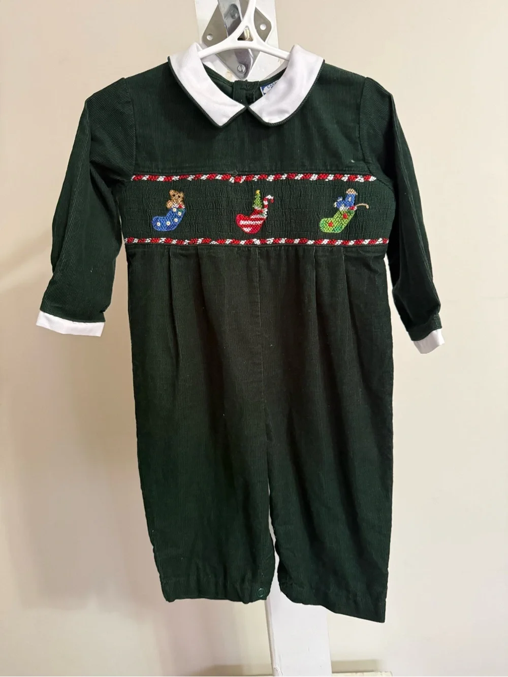 Carriage Boutiques Smocked Christmas Romper